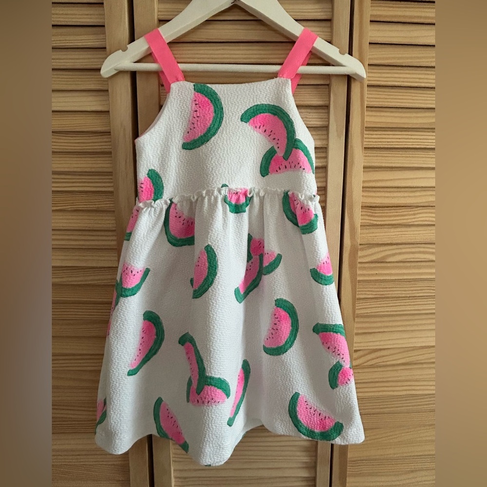 Zara jacquard watermelon dress